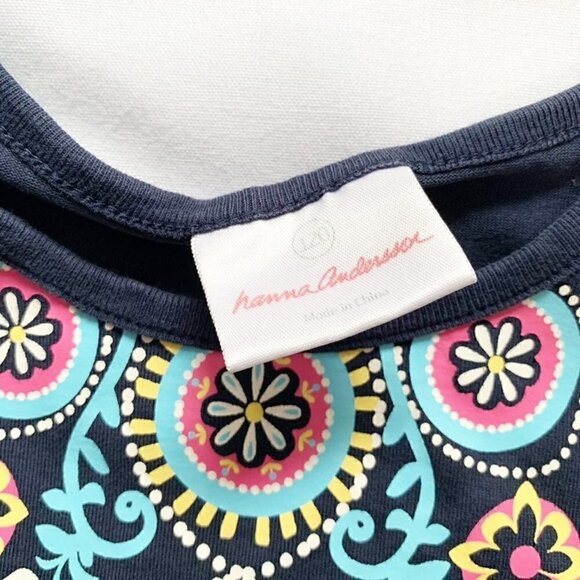 5/$25 Hanna Andersson blue tshirt dress 120cm - Picture 4 of 5